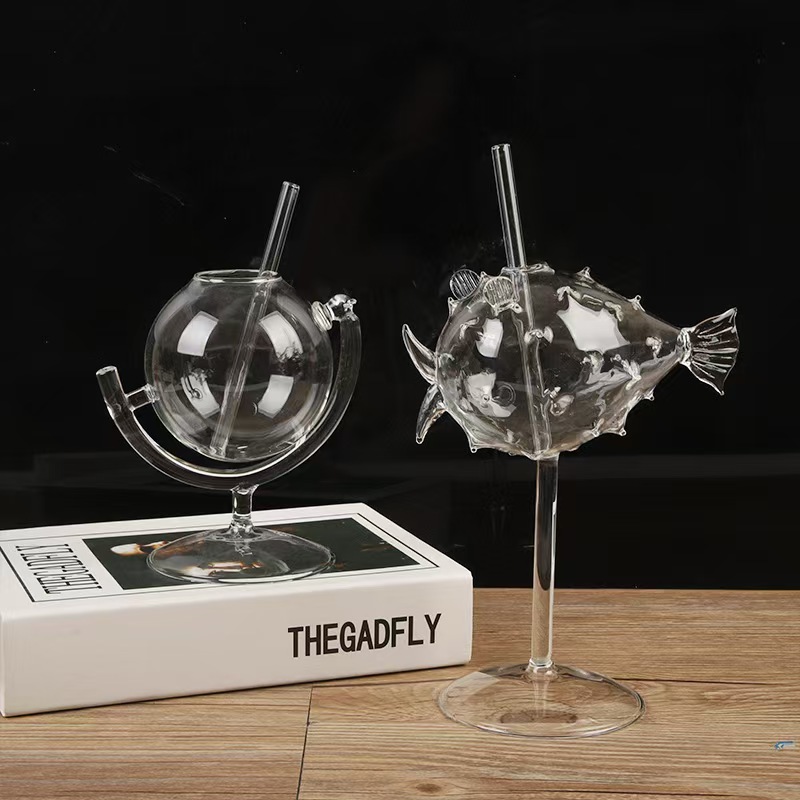 Kişiselleştirilmiş İnternet Məşhurlar Globe Kokteyl Şüşəsi